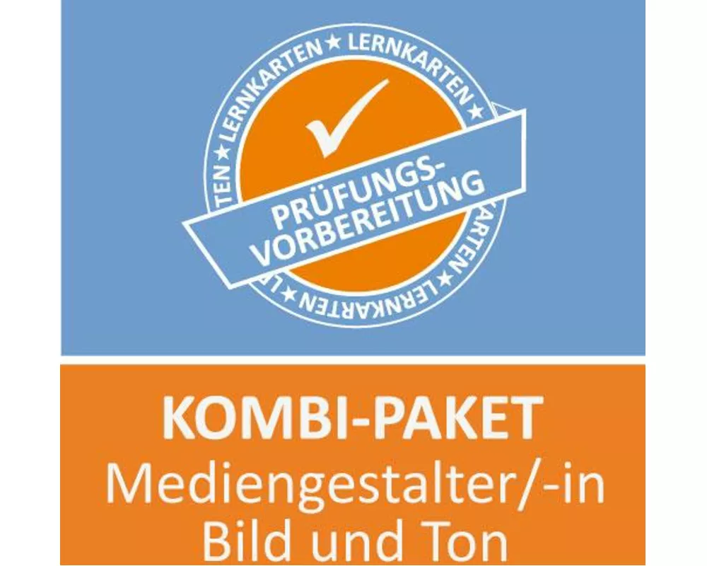 AzubiShop24.de Kombi-Paket Lernkarten Mediengestalter /in Bild und Ton