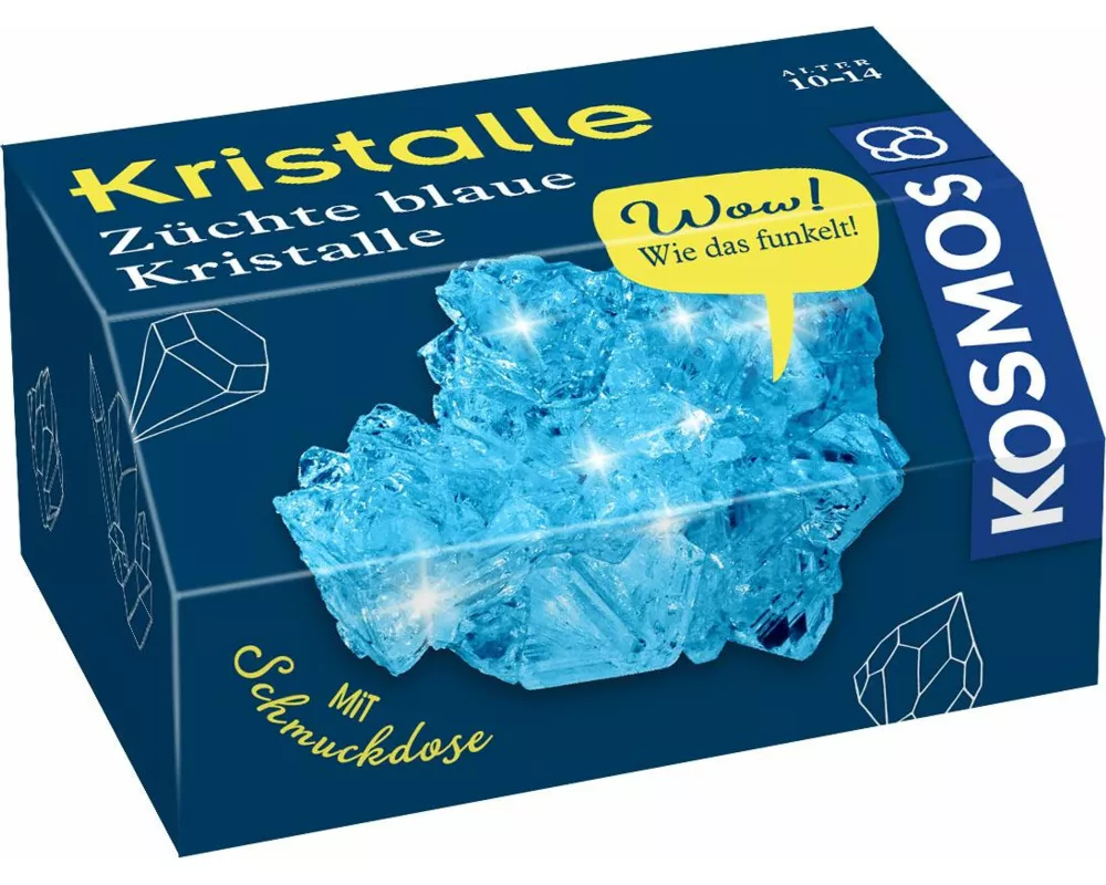 Blaue Kristalle selbst züchten