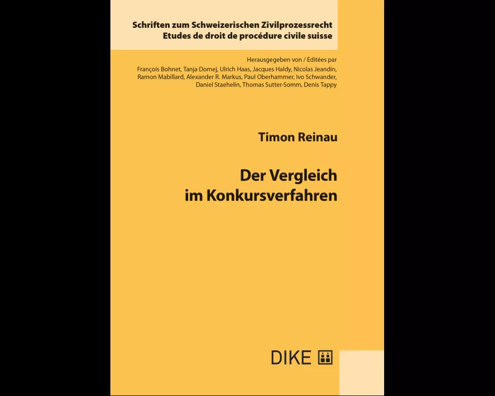 Der Vergleich im Konkursverfahren