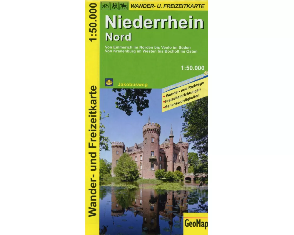 Niederrhein Nord Wander- und Freizeitkarte