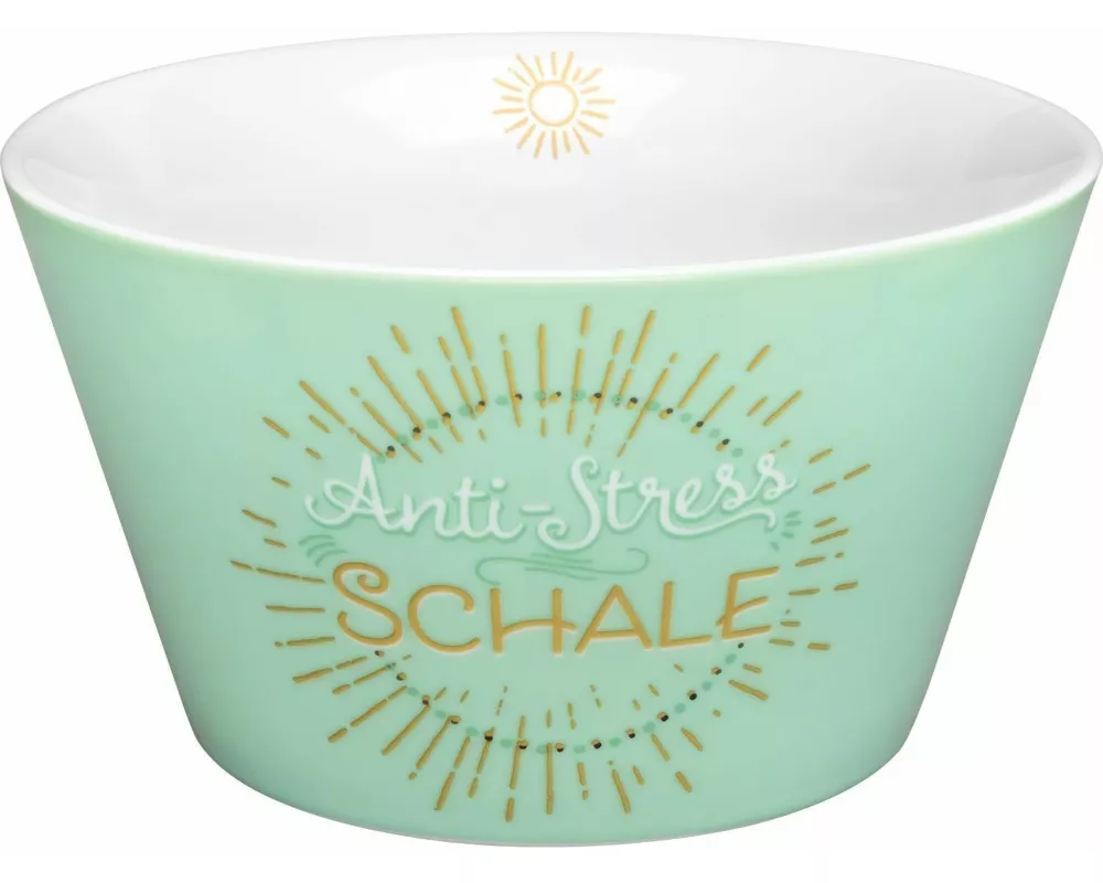 GRUSS & CO 47001 Schale Anti-Stress, Porzellan, 60 cl, Golddruck