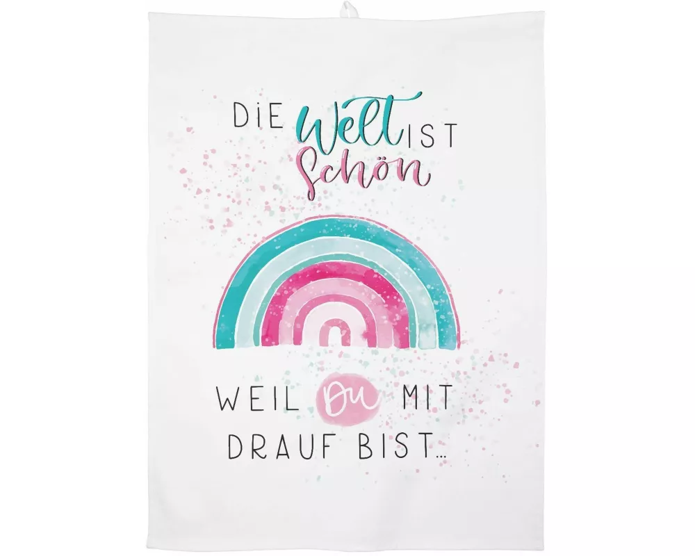 GRUSS & CO 47093 Geschirrtuch Die Welt ist schön