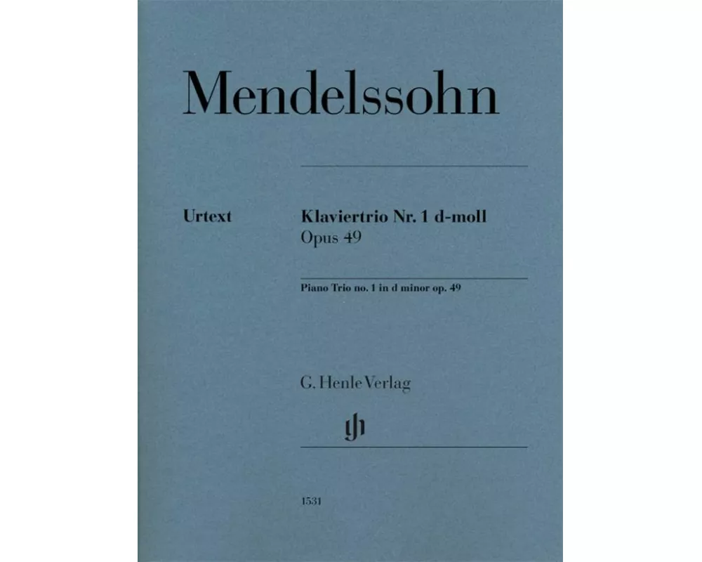 Mendelssohn Bartholdy, Felix - Klaviertrio Nr. 1 d-moll op. 49
