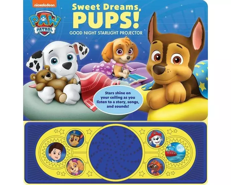 Nickelodeon PAW Patrol: Sweet Dreams, Pups! Good Night Starlight Projector Sound Book