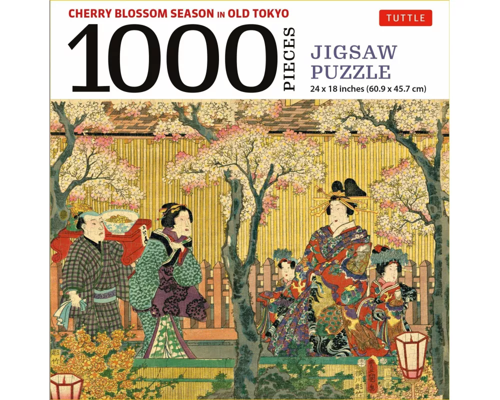 Cherry Blossom Season in Old Tokyo- 1000 Piece Jigsaw Puzzle