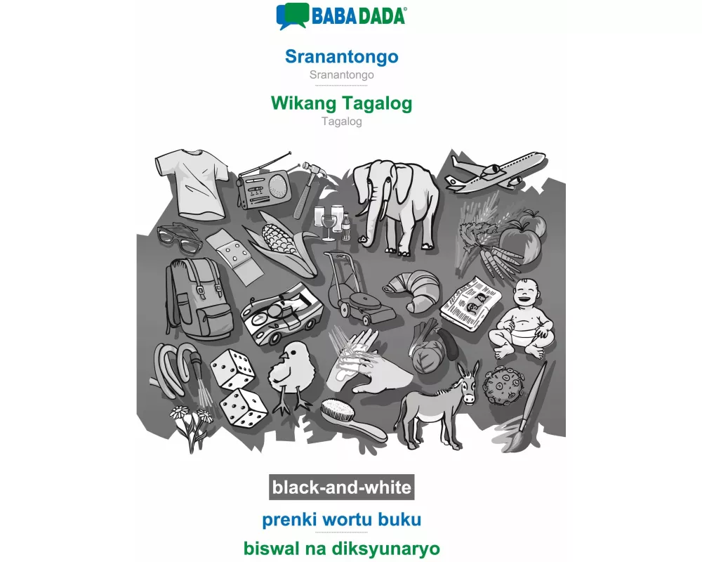 Sranantongo - Wikang Tagalog, prenki wortu buku, BW