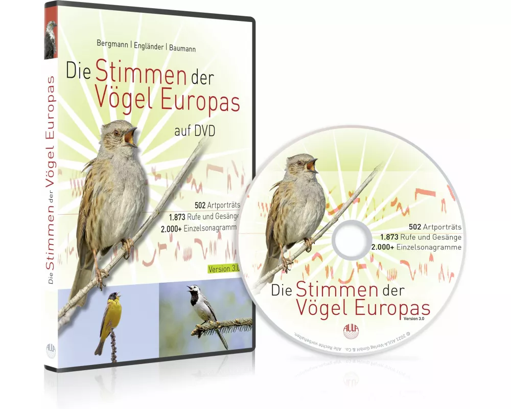 Die Stimmen der Vögel Europas auf DVD