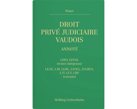 Droit privé judiciaire vaudois annoté