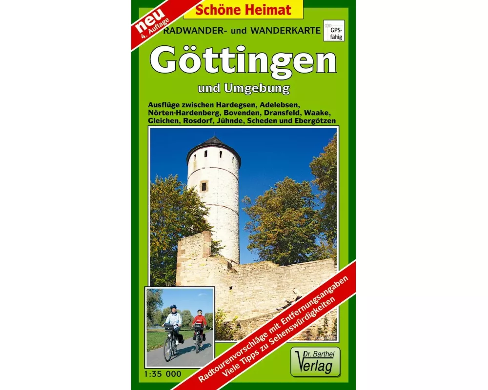 Radwander- und Wanderkarte Göttingen und Umgebung 1 : 35 000