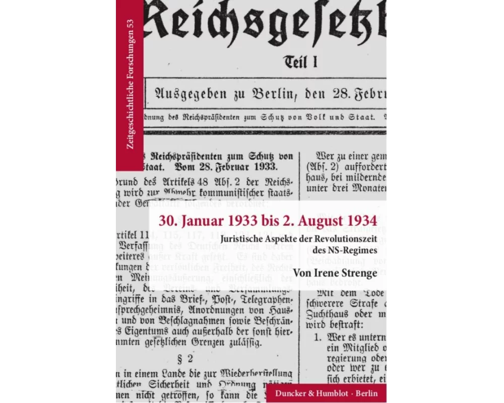 30. Januar 1933 bis 2. August 1934
