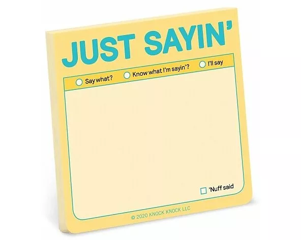 Knock Knock Just Sayin’ Sticky Note (Pastel Edition)