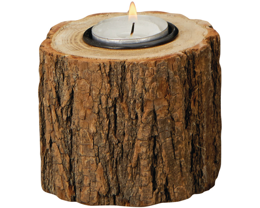 ROOST Teelichthalter 10x10x10cm 10031493 Holz, Metall Baum