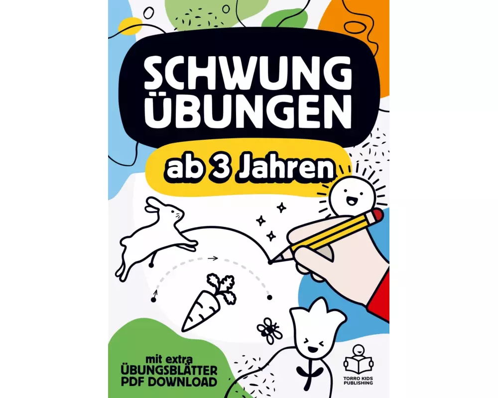 Schwungübungen ab 3 Jahren: Das große Übungsheft mit Schwungübungen zur Konzentrations- und Feinmotorik Förderung für Kinder