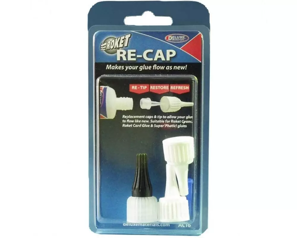 Deluxe Materials Dosierspitzen-Set Roket Re-Cap 1 Stück, Weiss