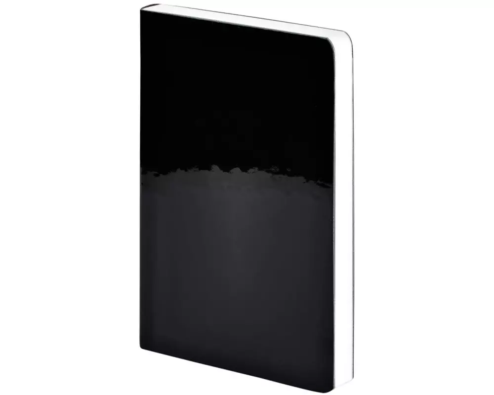 Nuuna Notizbuch Candy Black, 15 x 10.8 cm, Dot, Schwarz