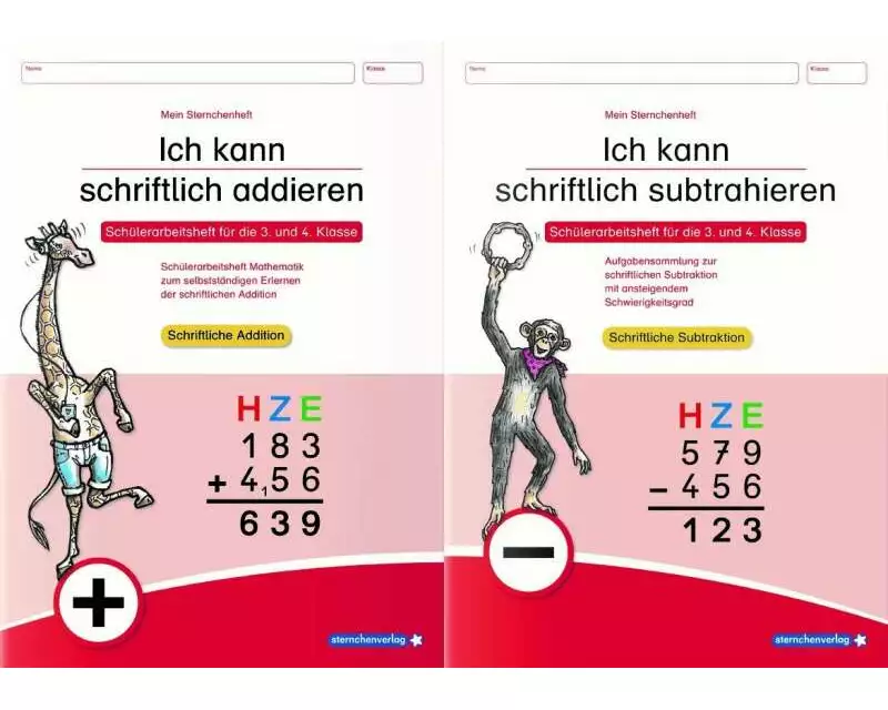 Ich kann schriftlich addieren und subtrahieren - 2 Arbeitshefte im Set