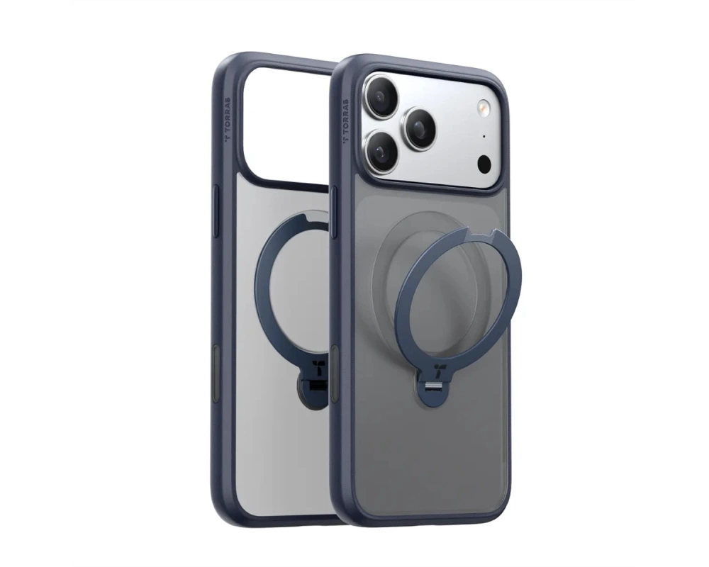 Torras Ostand 360° Schutzhülle, iPhone 17 Pro, MagSafe, schwarz