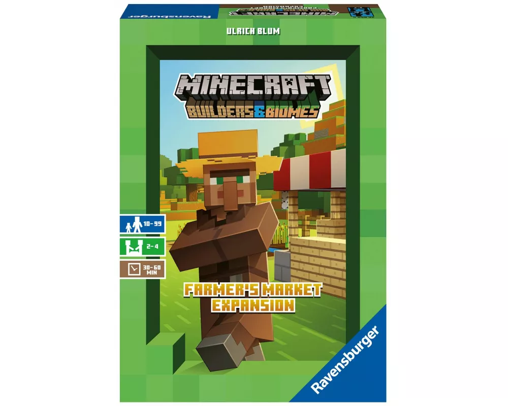 Minecraft: Builders & Biomes - Farmers Market Expansion - Gesellschaftsspiel & Brettspiel ab 10 Jahre