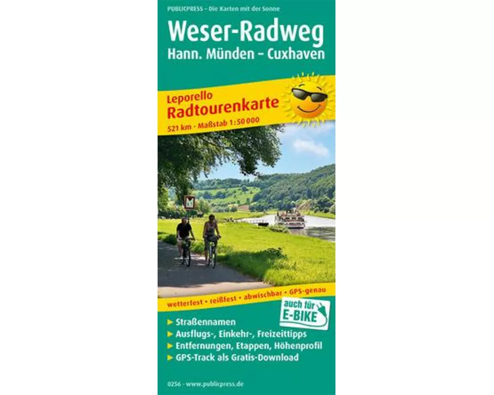 Weser-Radweg, Hann. Münden - Cuxhaven