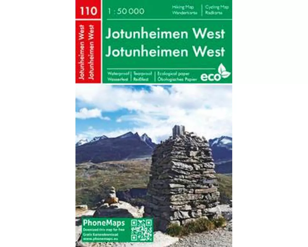 Jotunheimen West, Wander - Radkarte 1 : 50 000