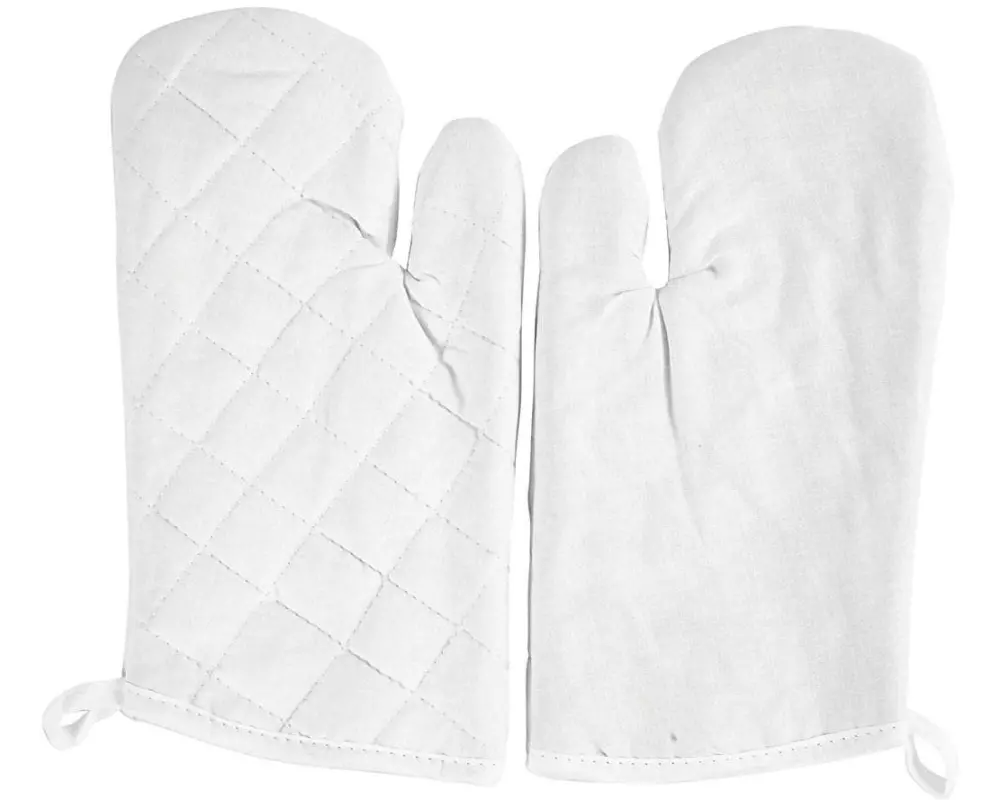 Creativ Company Grillhandschuh 18 x 28 cm 2 Stück, Weiss