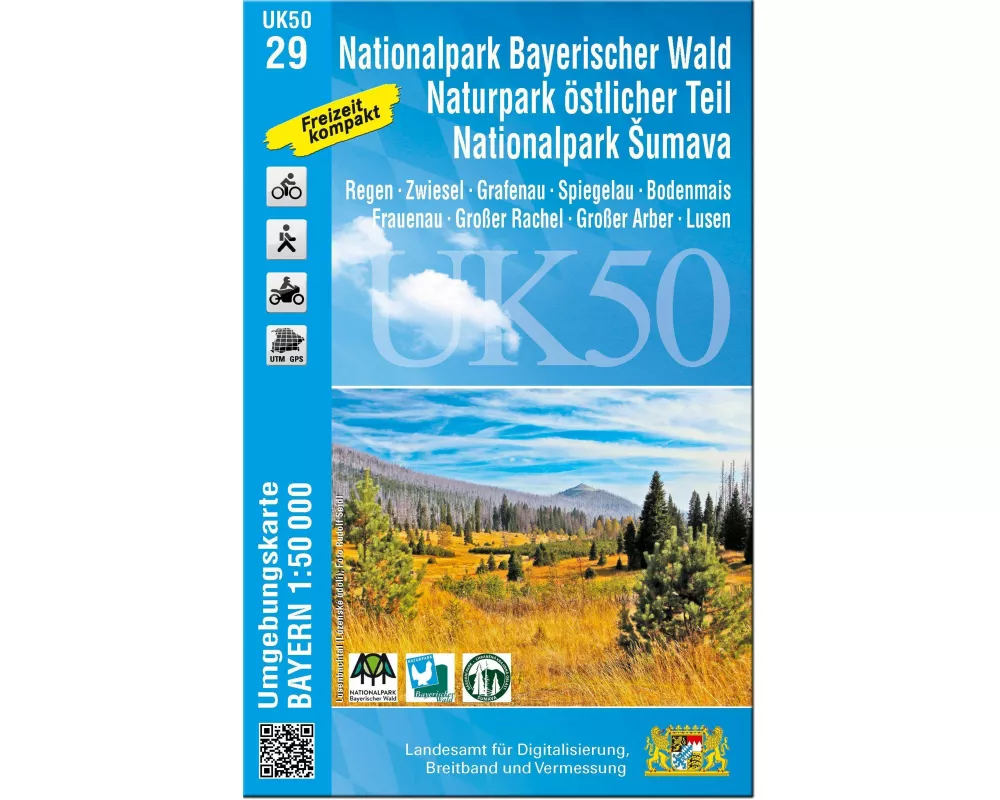 UK50-29 Nationalpark Bayerischer Wald, Naturpark östlicher Teil, Nationalpark Sumava