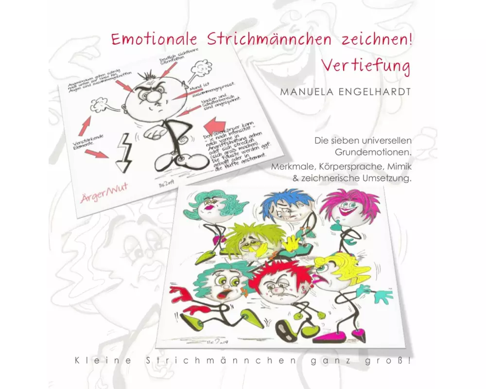 Emotionale Strichmännchen zeichnen