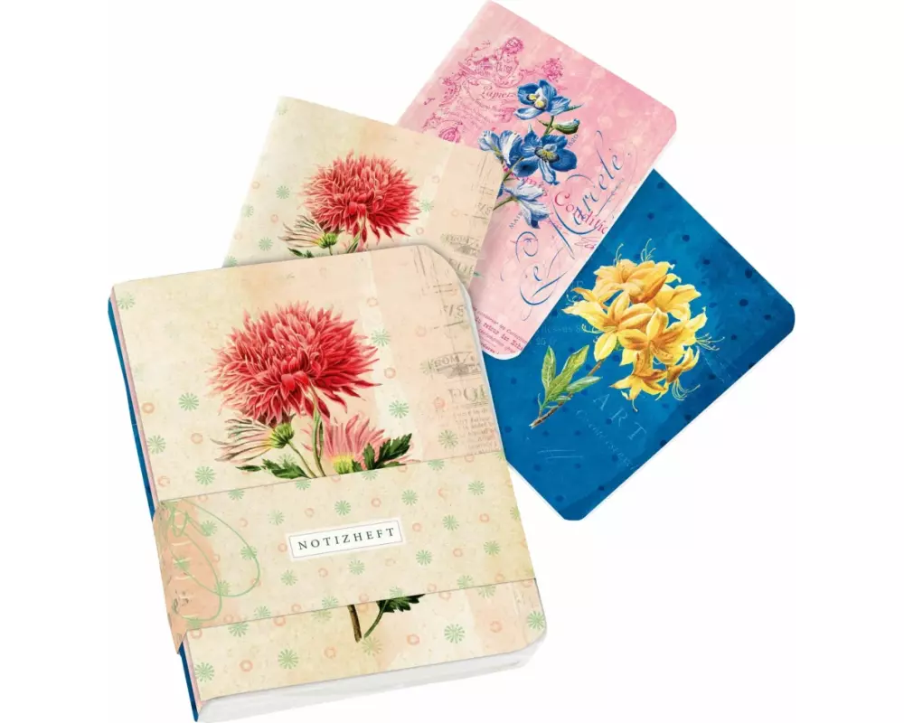 Die Gärten der Künstler Mini-Notizhefte Motiv Dahlie