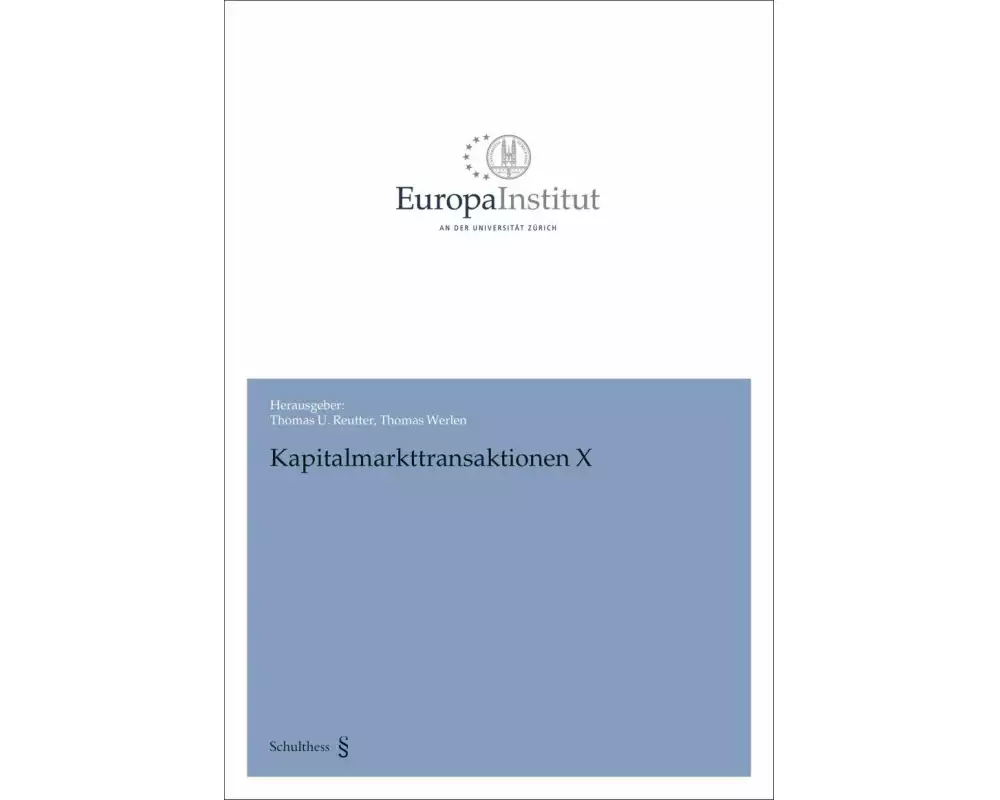 Kapitalmarkttransaktionen X