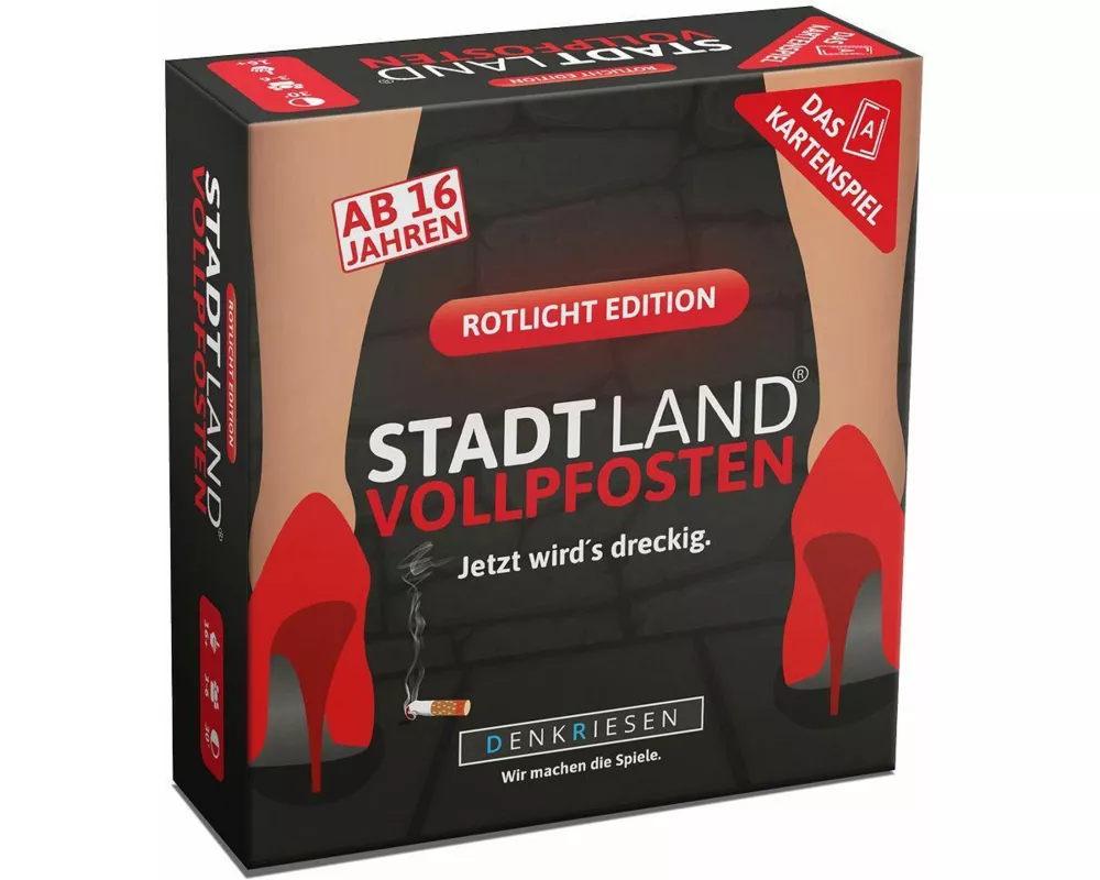 DENKRIESEN - STADT LAND VOLLPFOSTEN - Das Kartenspiel - Rotlicht Edition