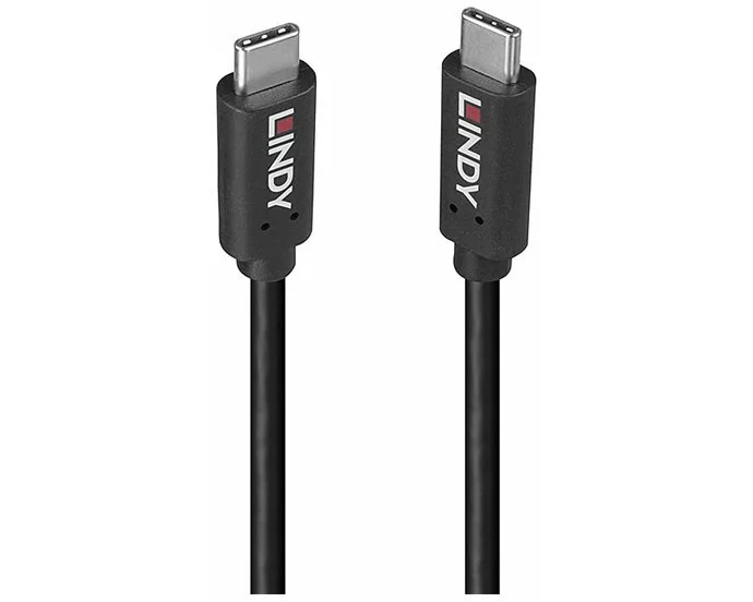 LINDY 0.5m USB 3.2 Type C Cable, 20Gbps, 100W PD, GRS