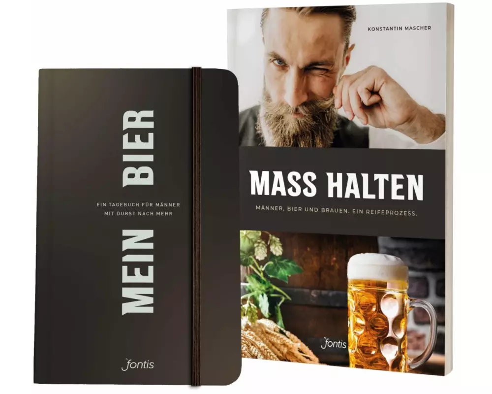 Paket: Sachbuch "MASS HALTEN" plus Tagebuch "MEIN BIER"