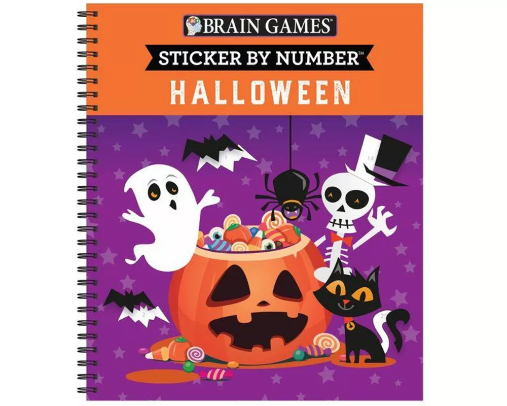 Brain Games - Sticker by Number: Halloween
