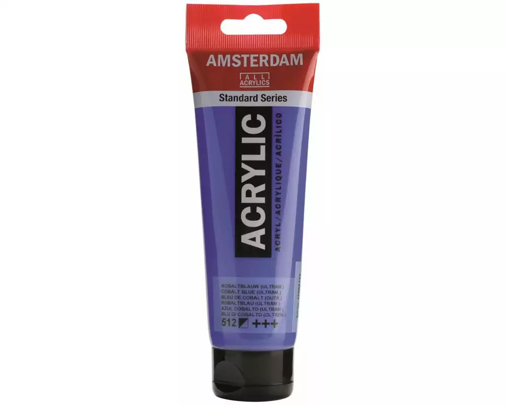 Amsterdam Acrylfarbe Standard 512 Kobaltblau halbdeckend, 120 ml