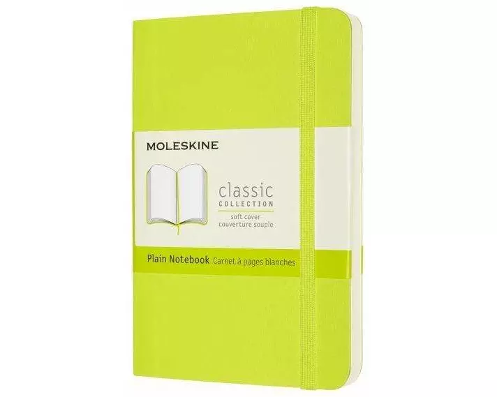 Moleskine Notizbuch Pocket/A6, Blanko, Weicher Einband, Limetten Grün