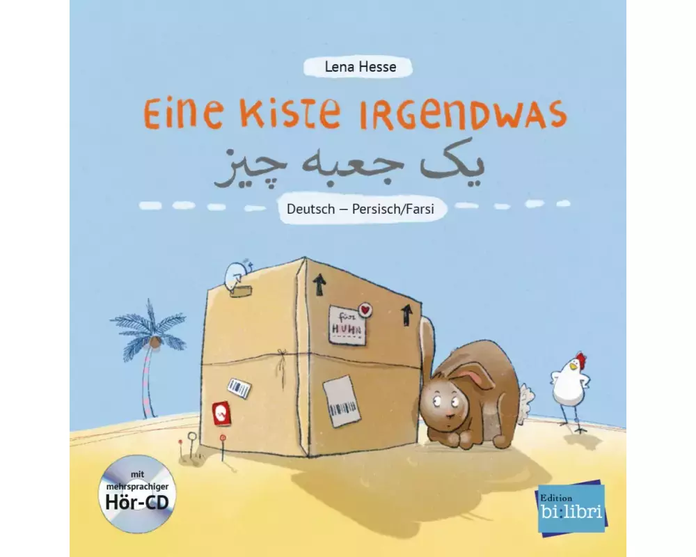 Eine Kiste Irgendwas. Kinderbuch Deutsch-Persisch/Farsi mit Audio-CD