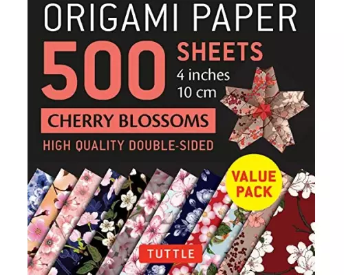 Origami Paper 500 sheets Cherry Blossoms 4" (10 cm)