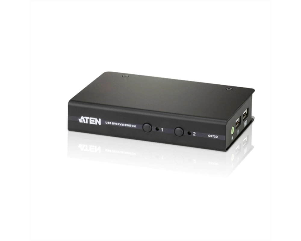 ATEN CS72D KVM Switch DVI, USB, Audio, 2 Ports