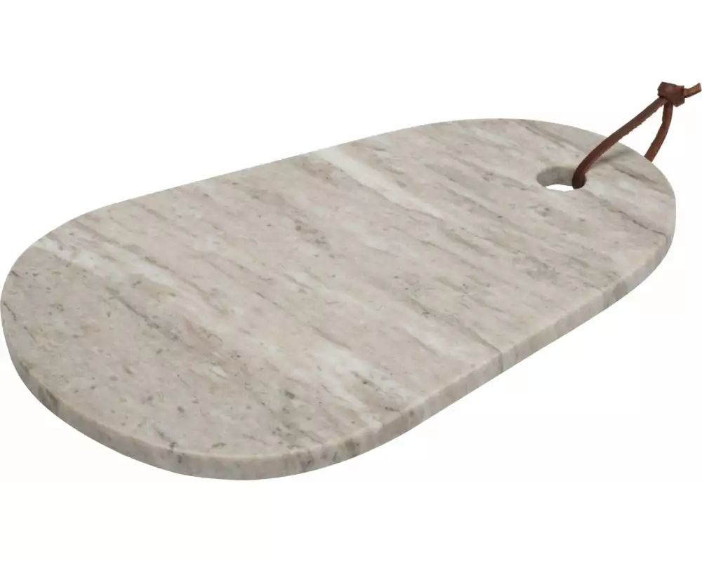 FURBER Servierplatte Marmor Beige, 30 x 20 cm