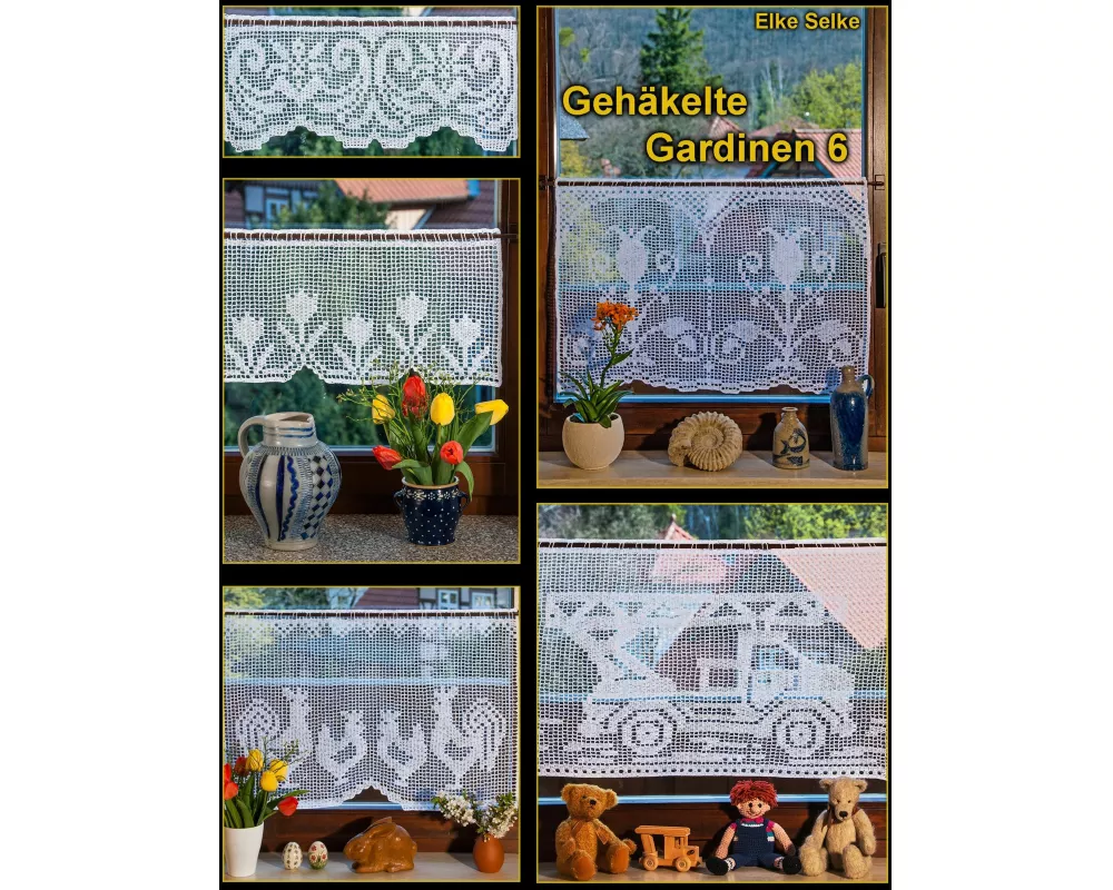 Gehäkelte Gardinen 6