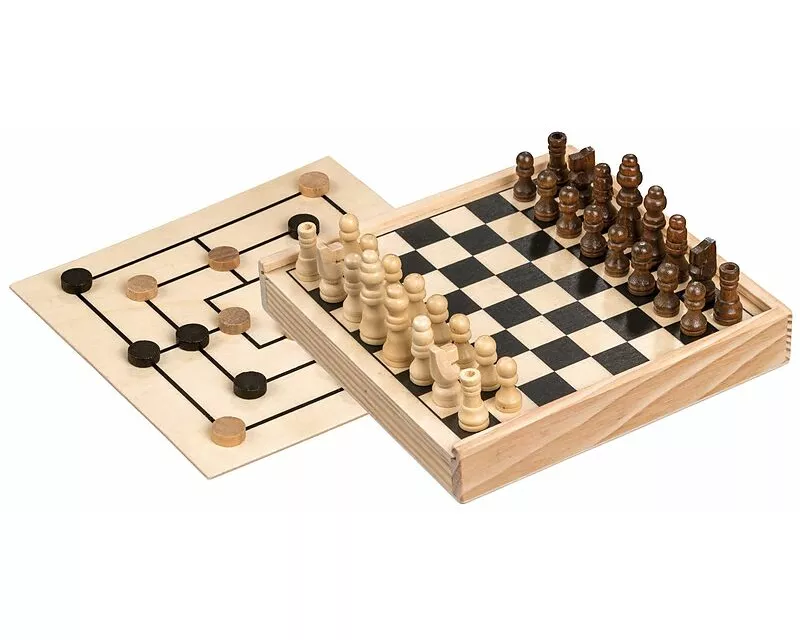 Schach-Mühle-Kombination - mini