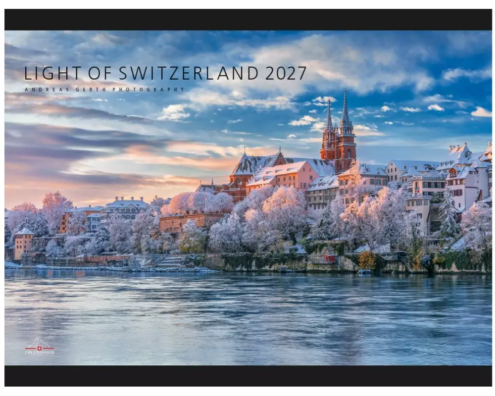Calendaria Light of Switzerland 2027 Postkartenbuch, Swissness