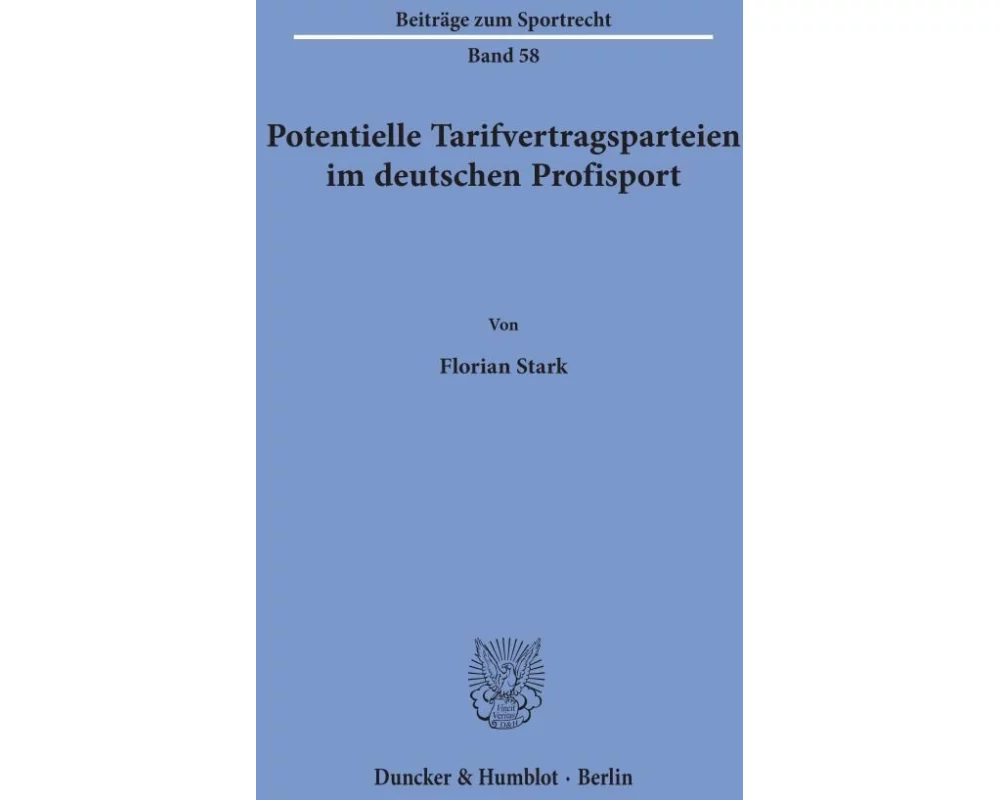 Potentielle Tarifvertragsparteien im deutschen Profisport