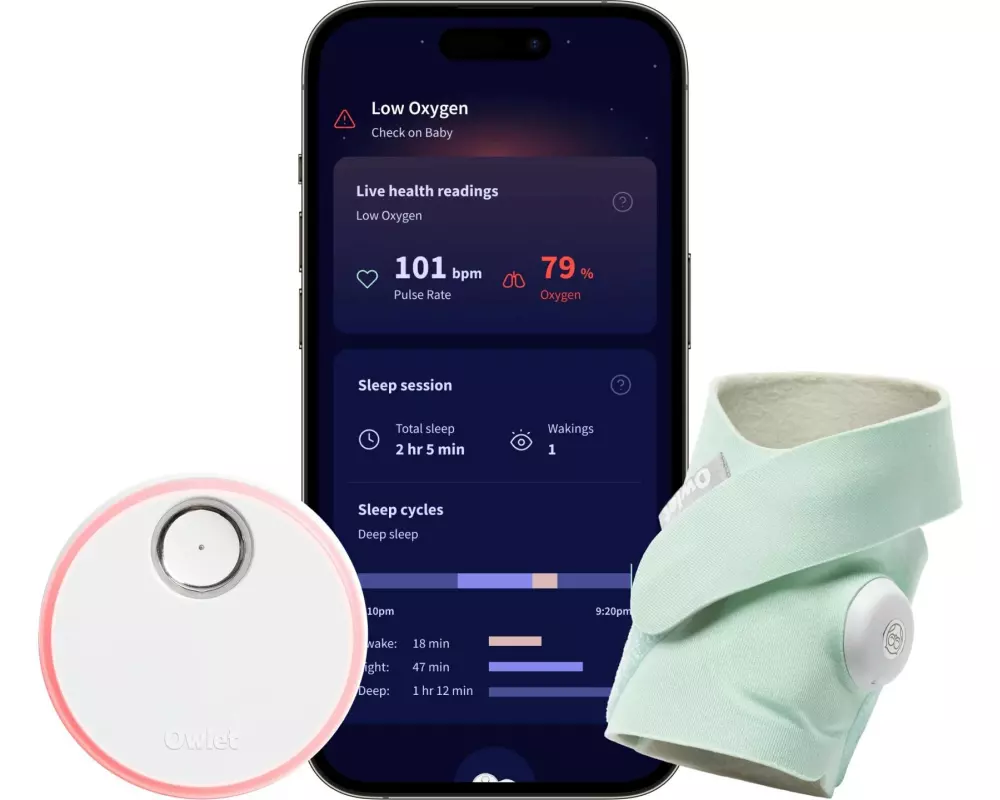 Owlet Babyphone Dream Sock Mintgrün