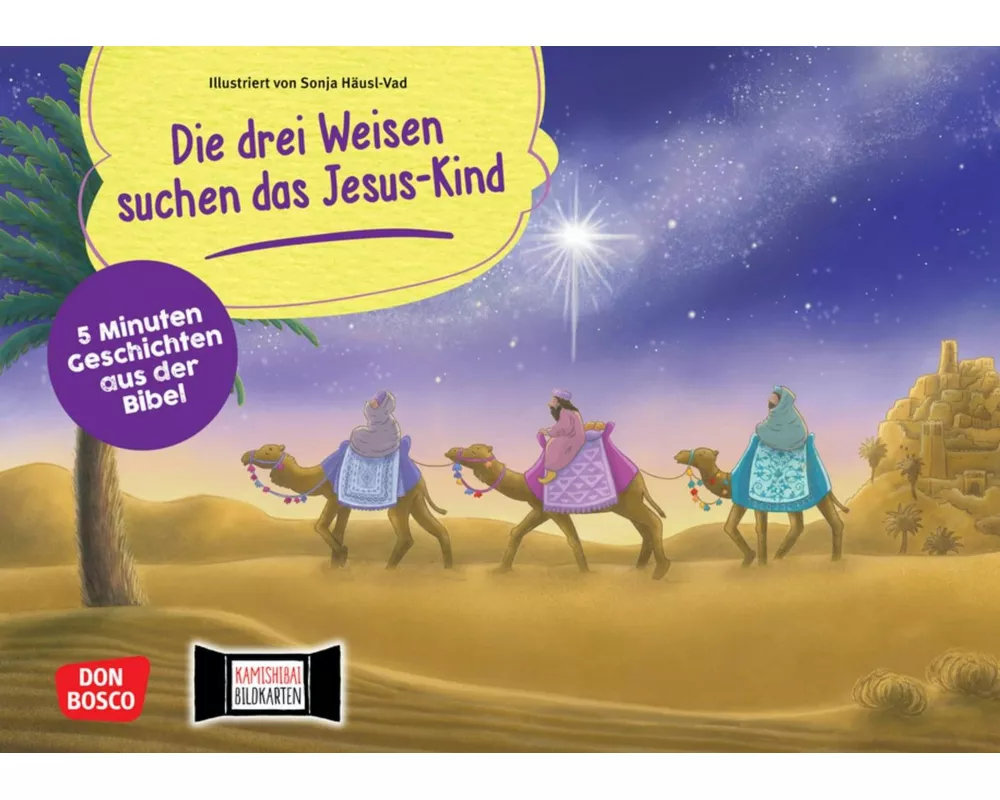 Die drei Weisen suchen das Jesus-Kind. Kamishibai Bildkartenset