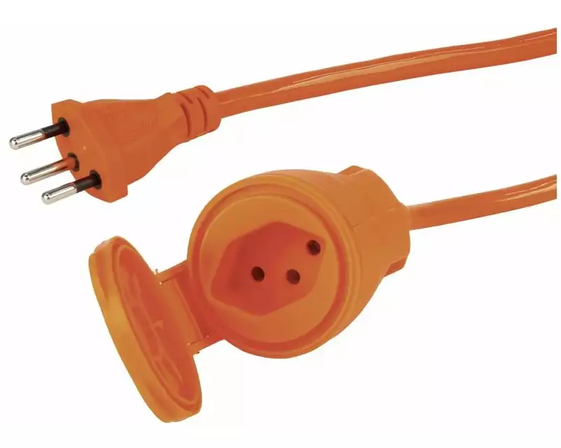 STEFFEN Verlängerungskabel 3 x 1.5 mm² schwarz 5 m