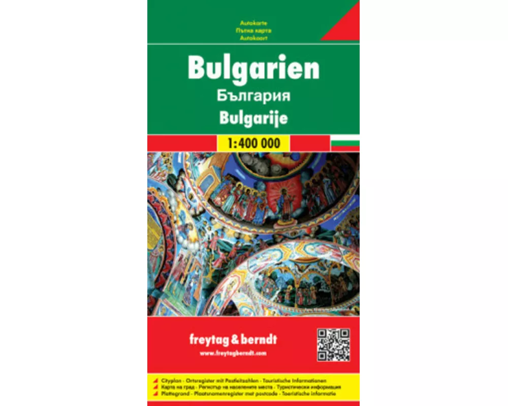 Bulgarien, Autokarte 1:400.000, freytag & berndt