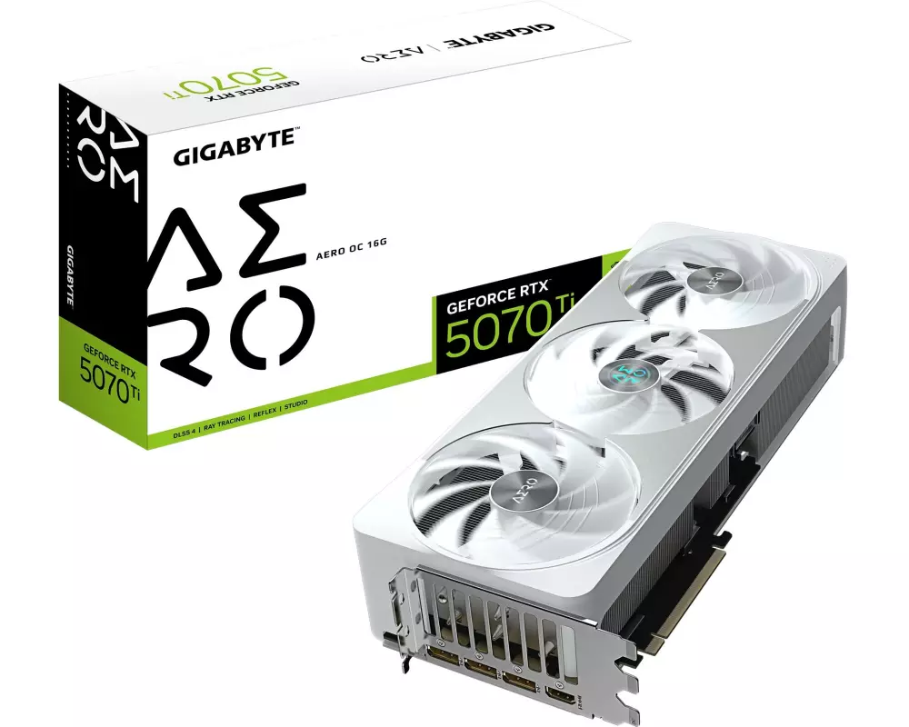 Gigabyte Grafikkarte GeForce RTX 5070 Ti AERO OC 16 GB