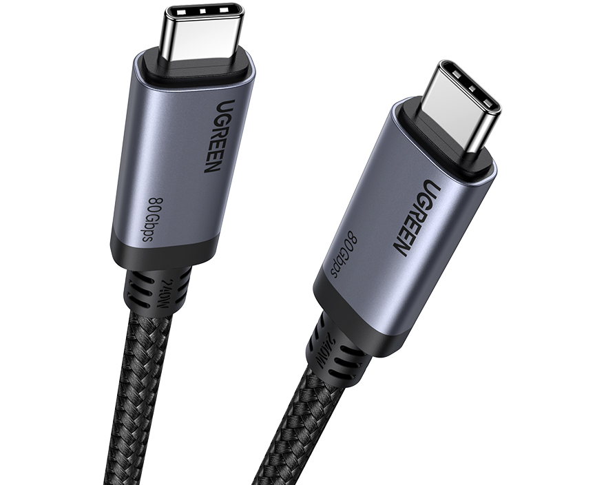 UGREEN Cable USB-C-C 5A,Max,4.0 Gen4 65383 240W,80Gbps,1mm