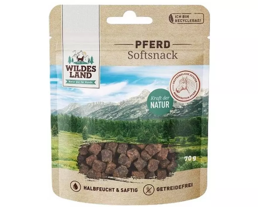 Wildes Land Snack Pferd 70 g